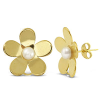 OMAGGIO ORECCHINI FIORE CON PERLA