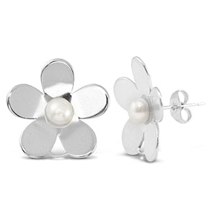 OMAGGIO ORECCHINI FIORE CON PERLA