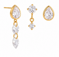 SET DA 3 ORECCHINI SHINE COLLECTION