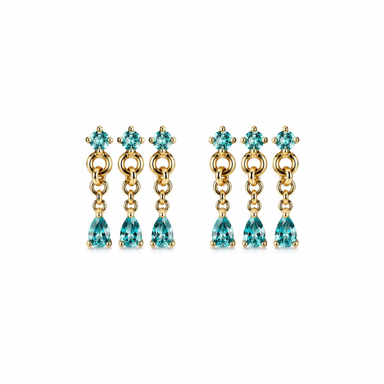 ORECCHINI TRIO CRYSTAL
