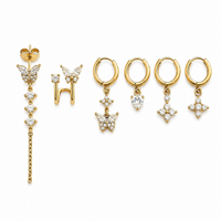 SET ORECCHINI BUTTERFLY
