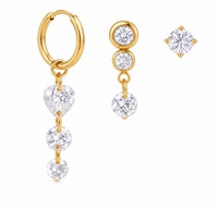 SET DA 3 ORECCHINI SHINE COLLECTION