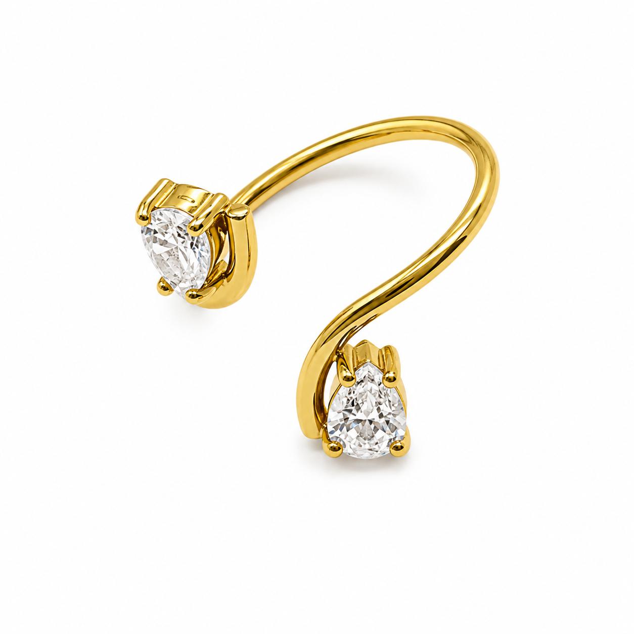 ANELLO DOPPIA GOCCIA COLOR