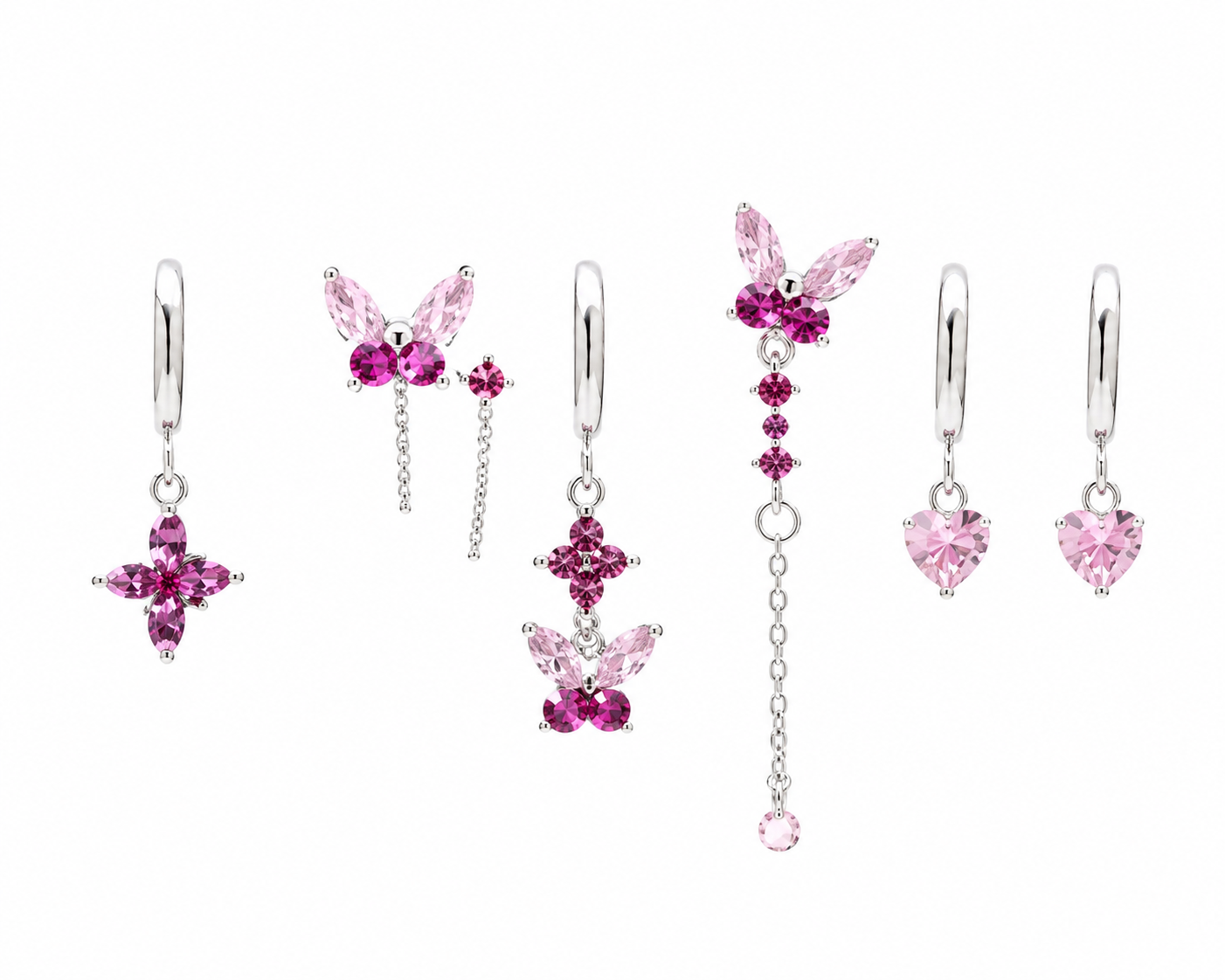 SET ORECCHINI BUTTERFLY