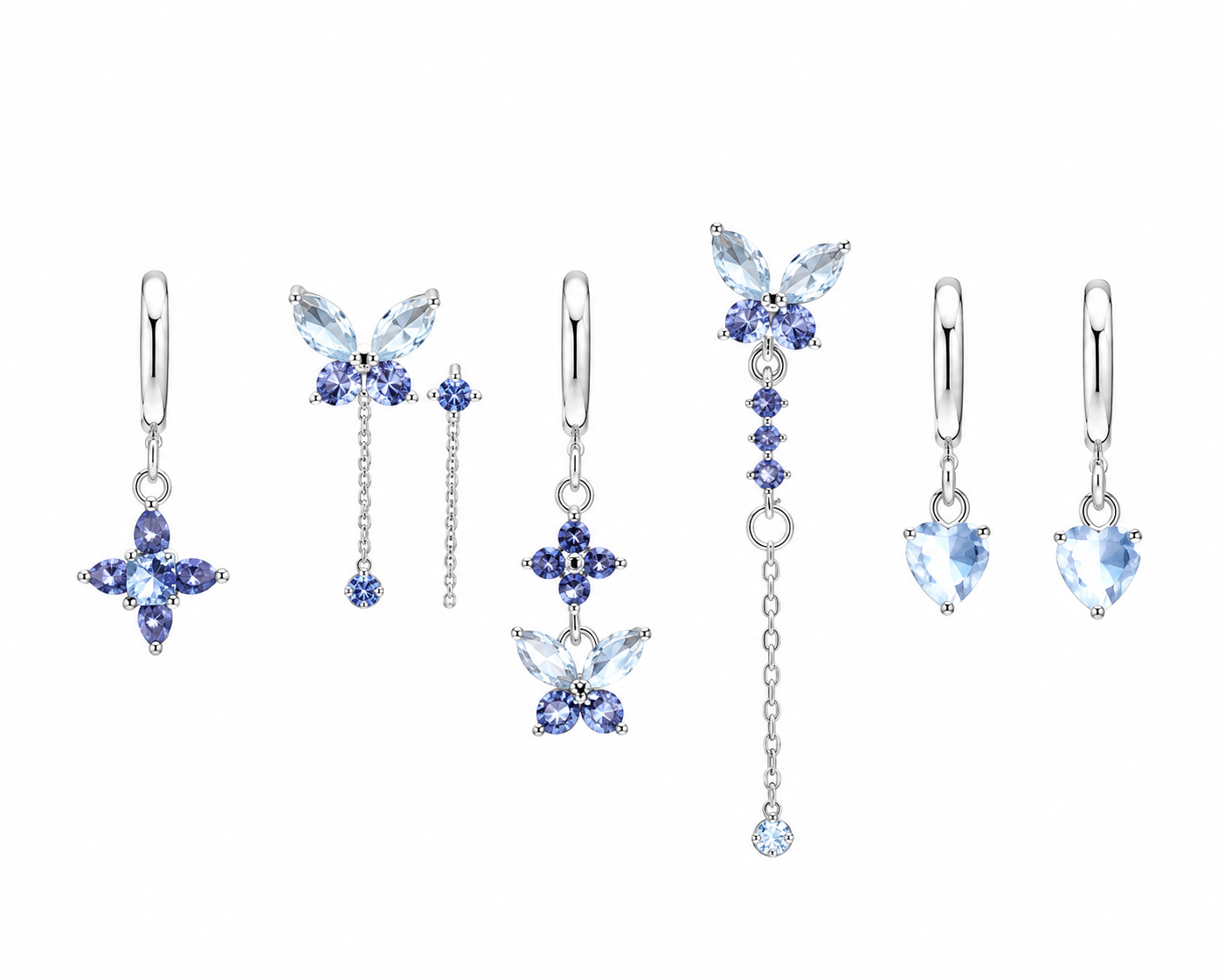 SET ORECCHINI BUTTERFLY