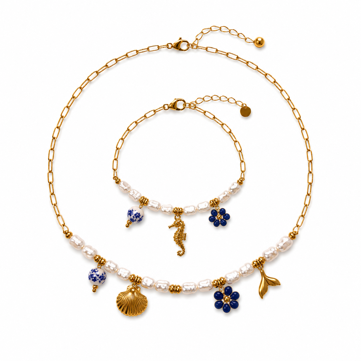 SET COLLANA E BRACCIALE POSITANO