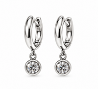 ORECCHINI MINI HOOPS CRYSTAL