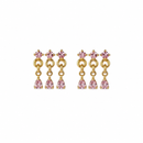 ORECCHINI TRIO CRYSTAL