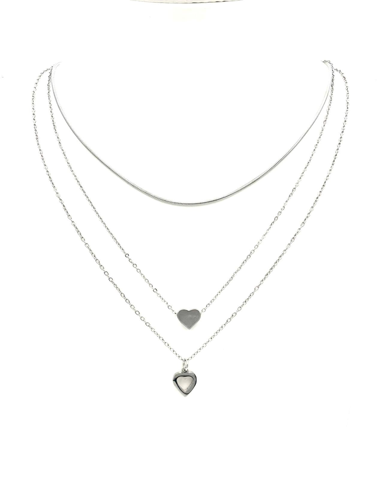 COLLANA DOPPIO CUORE