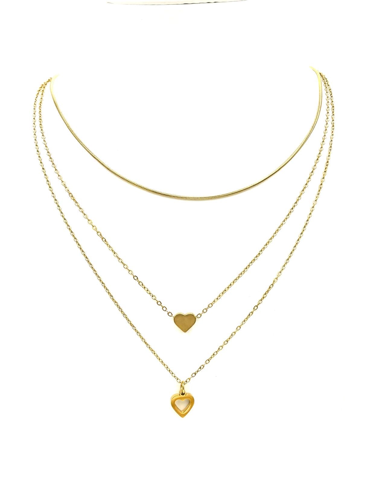 COLLANA DOPPIO CUORE