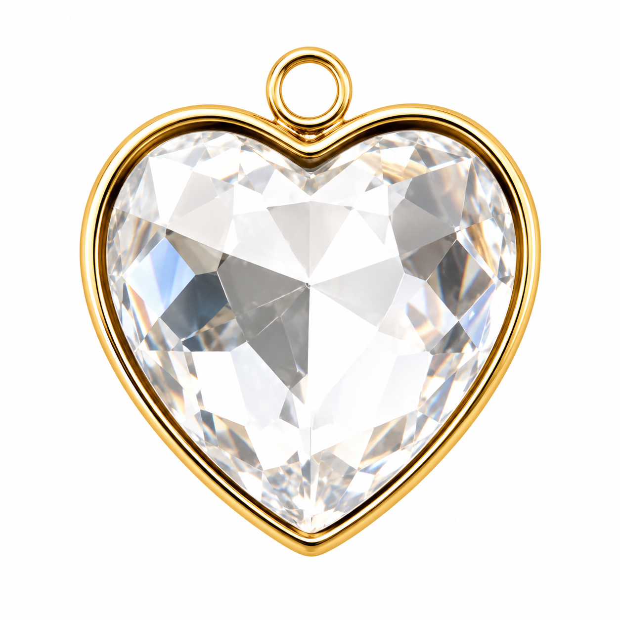 CHARM CUORE ZIRCONE