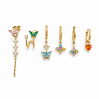 SET ORECCHINI BUTTERFLY