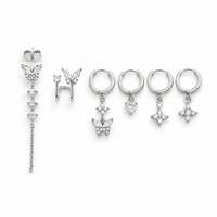 SET ORECCHINI BUTTERFLY