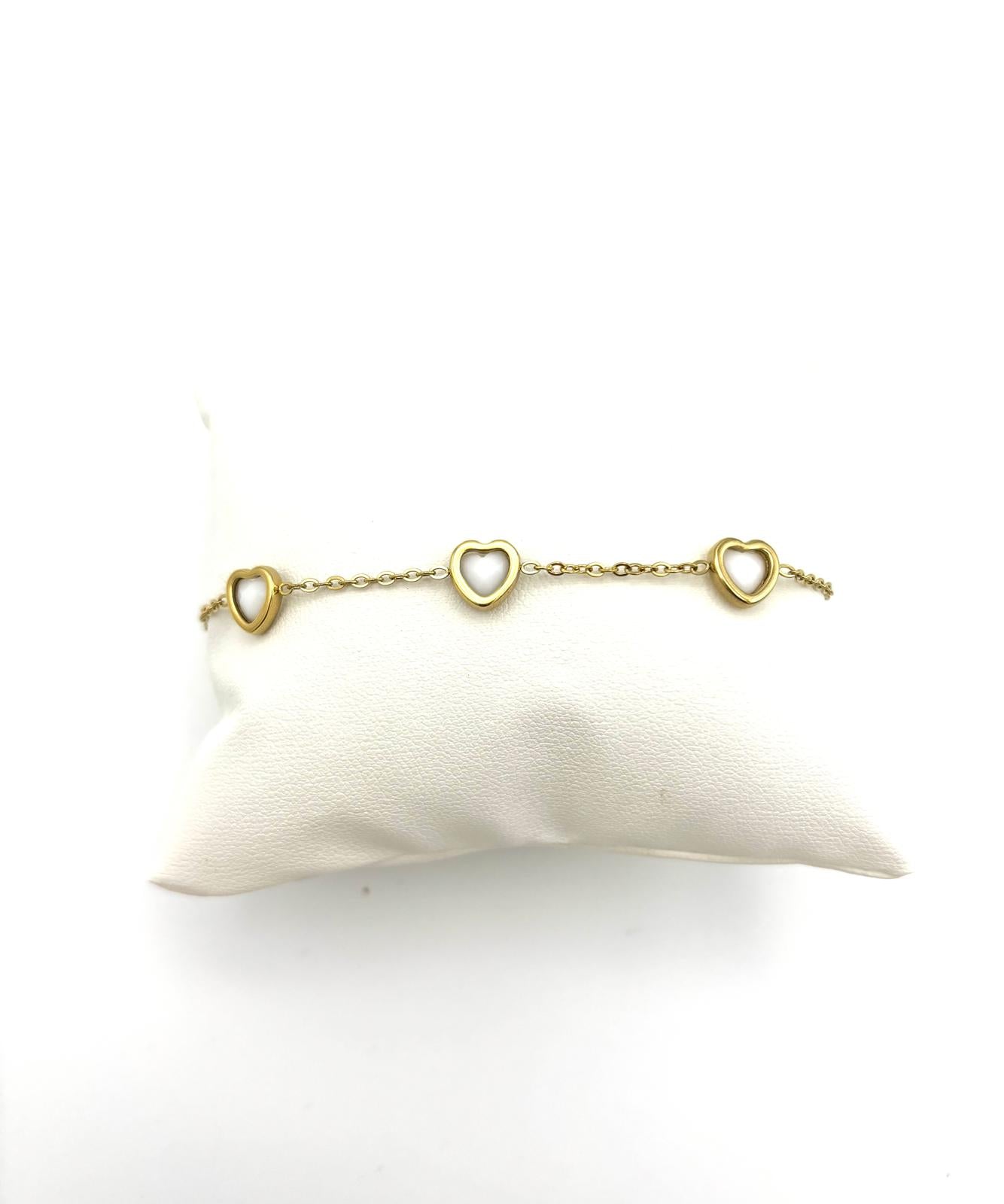 OMAGGIO BRACCIALE CUORI GOLD