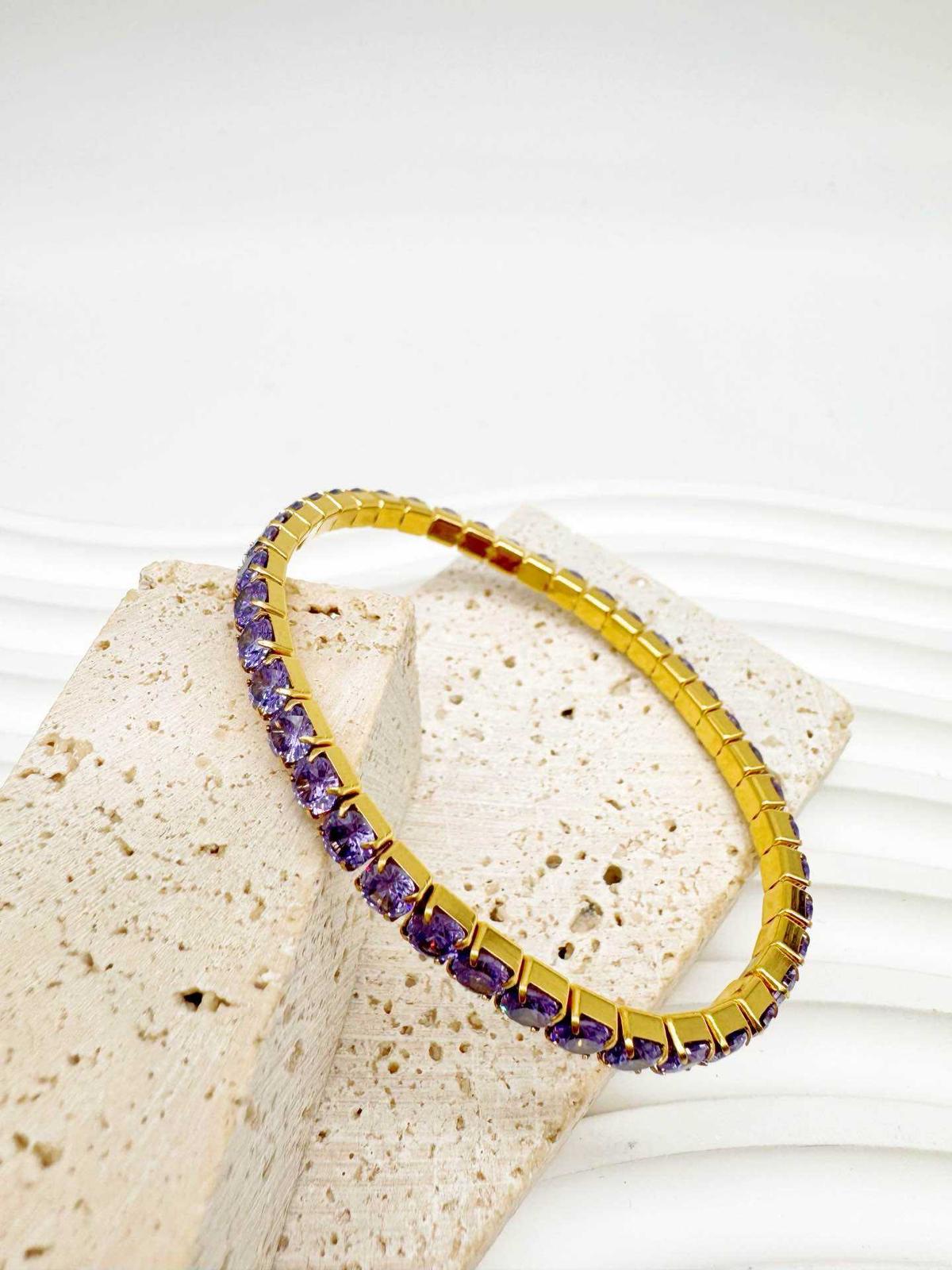 BRACCIALE TENNIS COLOR 4MM