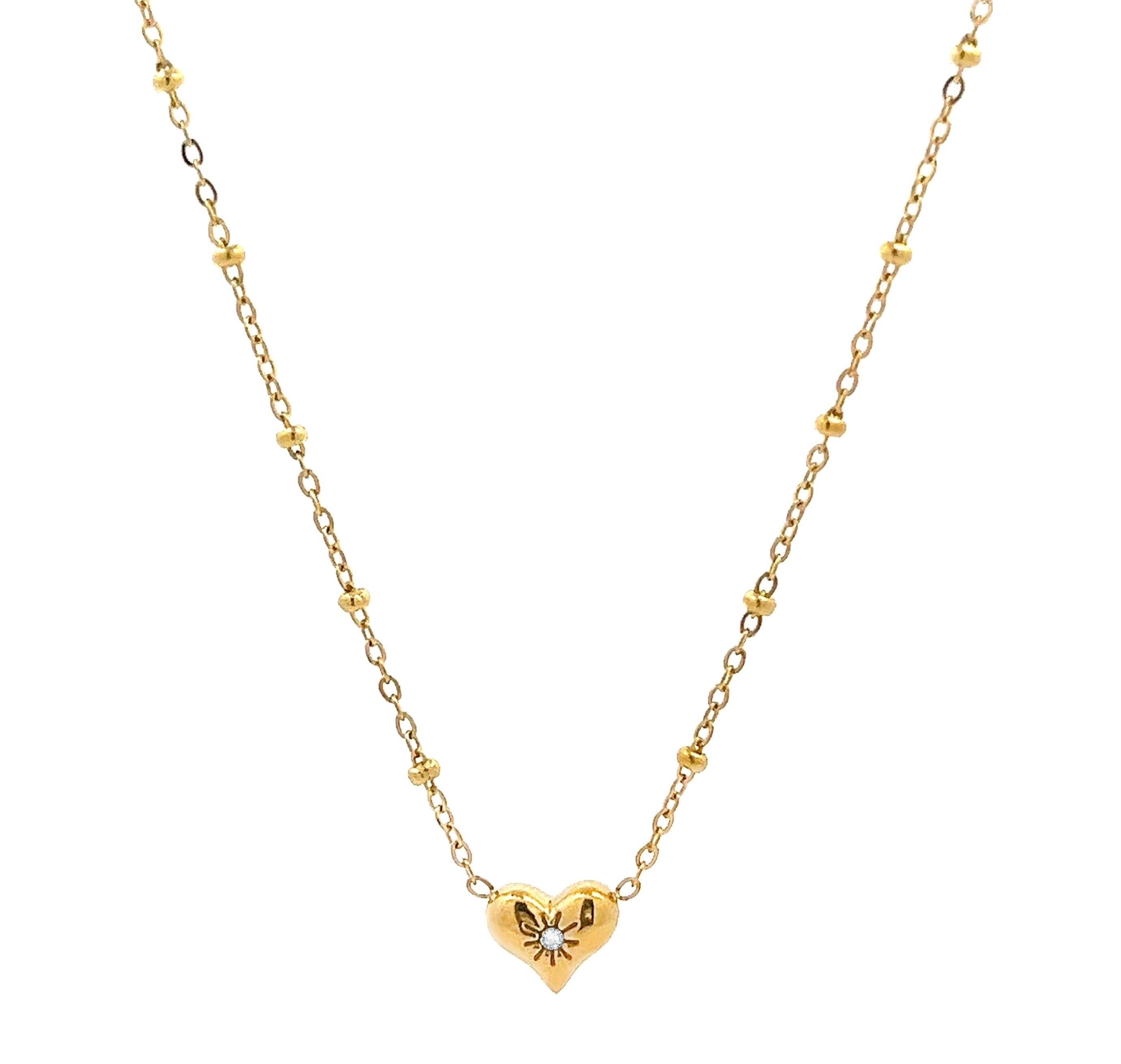 OMAGGIO COLLANA CUORE ZIRCONE