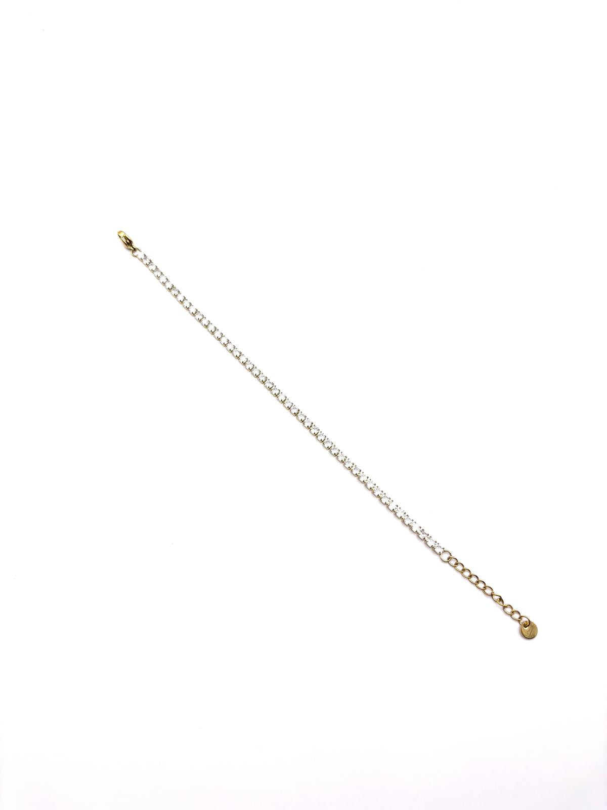 BRACCIALE TENNIS CRYSTALIA ORO