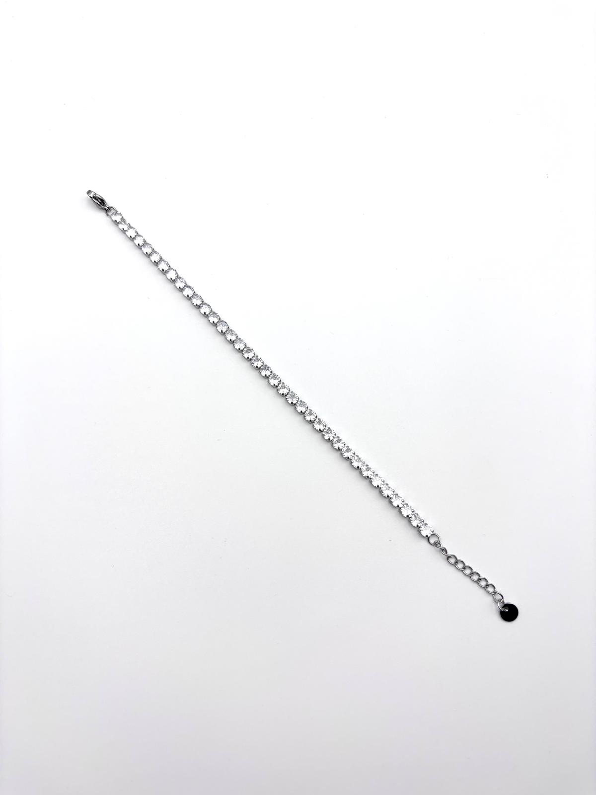 BRACCIALE TENNIS CRYSTALIA SILVER