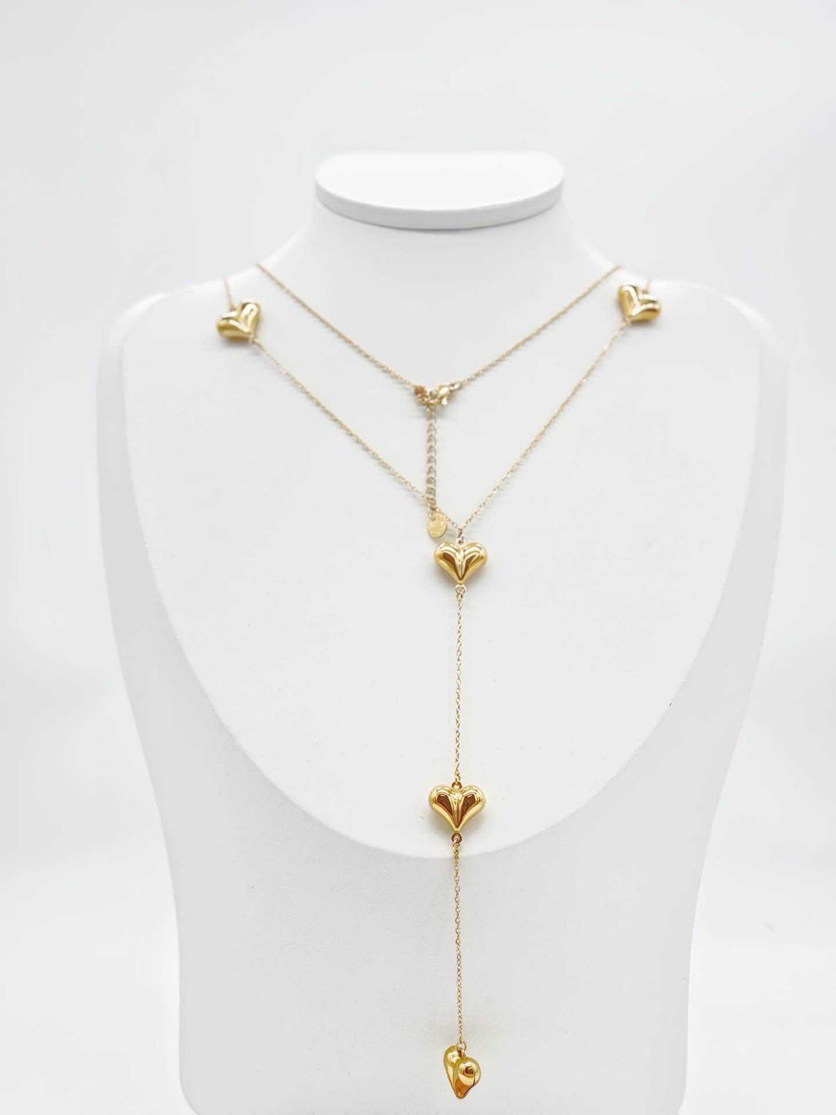 COLLANA CASCATA DI CUORI