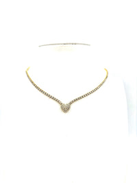 COLLANA TENNIS CUORE CON CURSORE