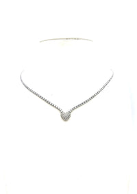 COLLANA TENNIS CUORE CON CURSORE