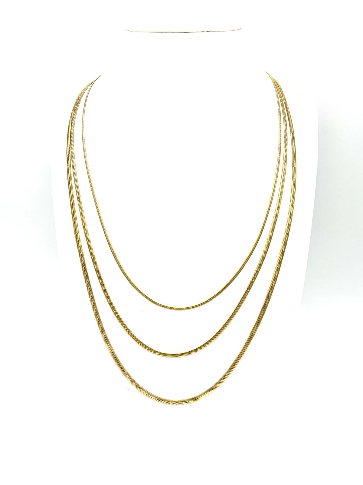 COLLANA SNAKE TRIPLA