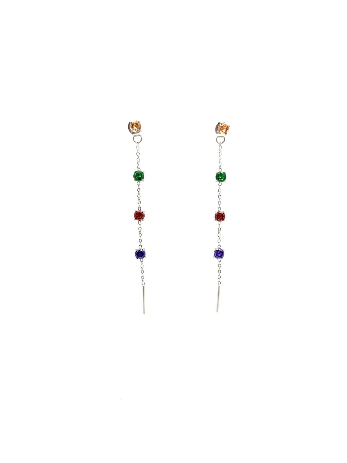 ORECCHINI SALISCENDI LUCE 4MM