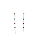 ORECCHINI SALISCENDI LUCE 4MM