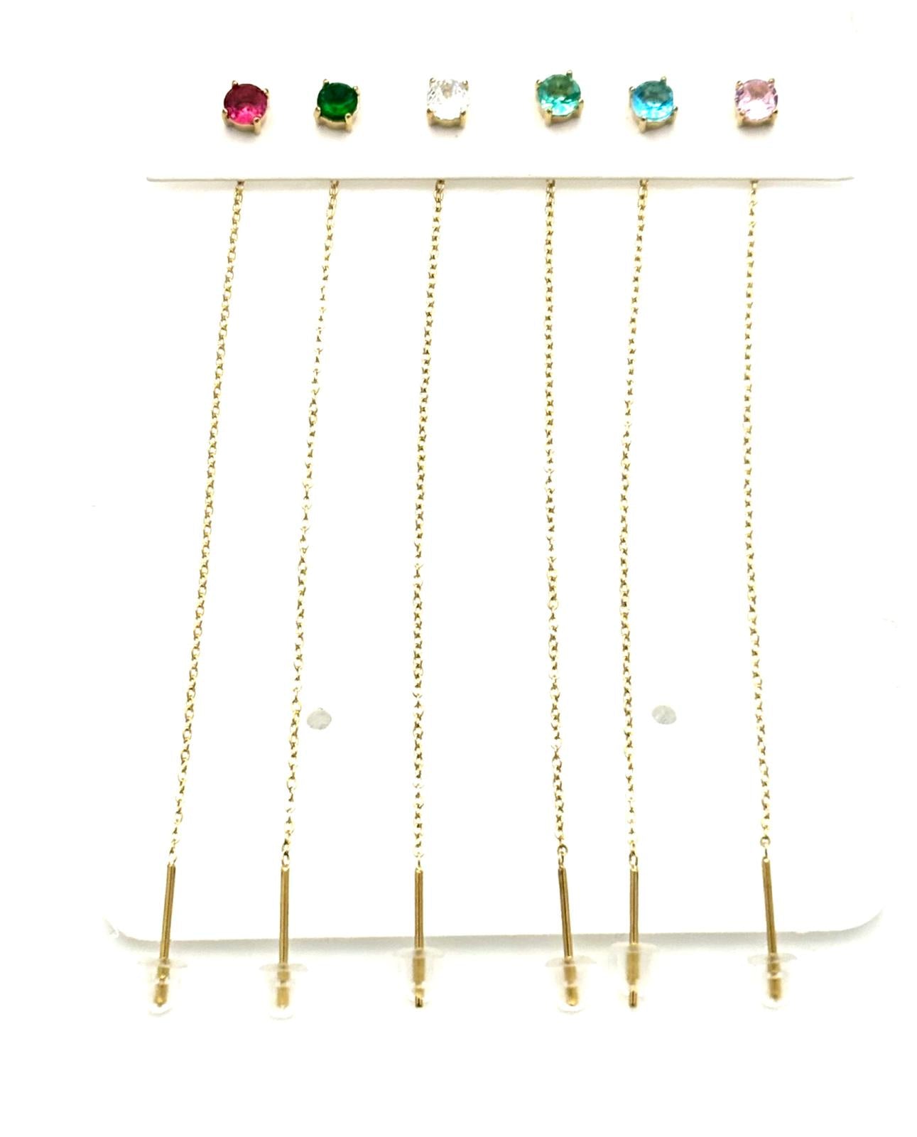 SET ORECCHINI SALISCENDI COLOR