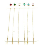 SET ORECCHINI SALISCENDI COLOR