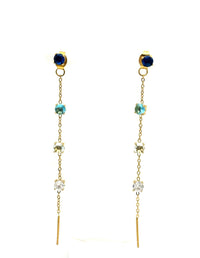 ORECCHINI SALISCENDI LUCE 4MM