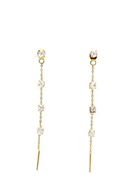 ORECCHINI SALISCENDI LUCE 4MM