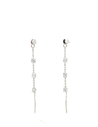 ORECCHINI SALISCENDI LUCE 4MM