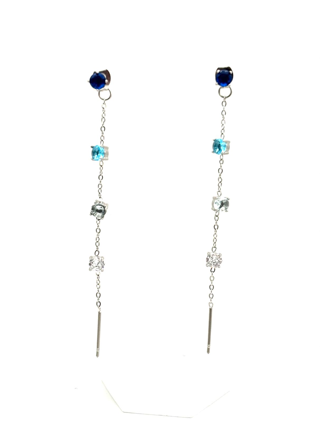 ORECCHINI SALISCENDI LUCE 4MM