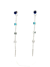 ORECCHINI SALISCENDI LUCE 4MM