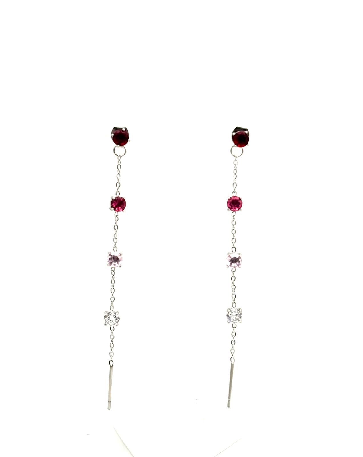 ORECCHINI SALISCENDI LUCE 4MM