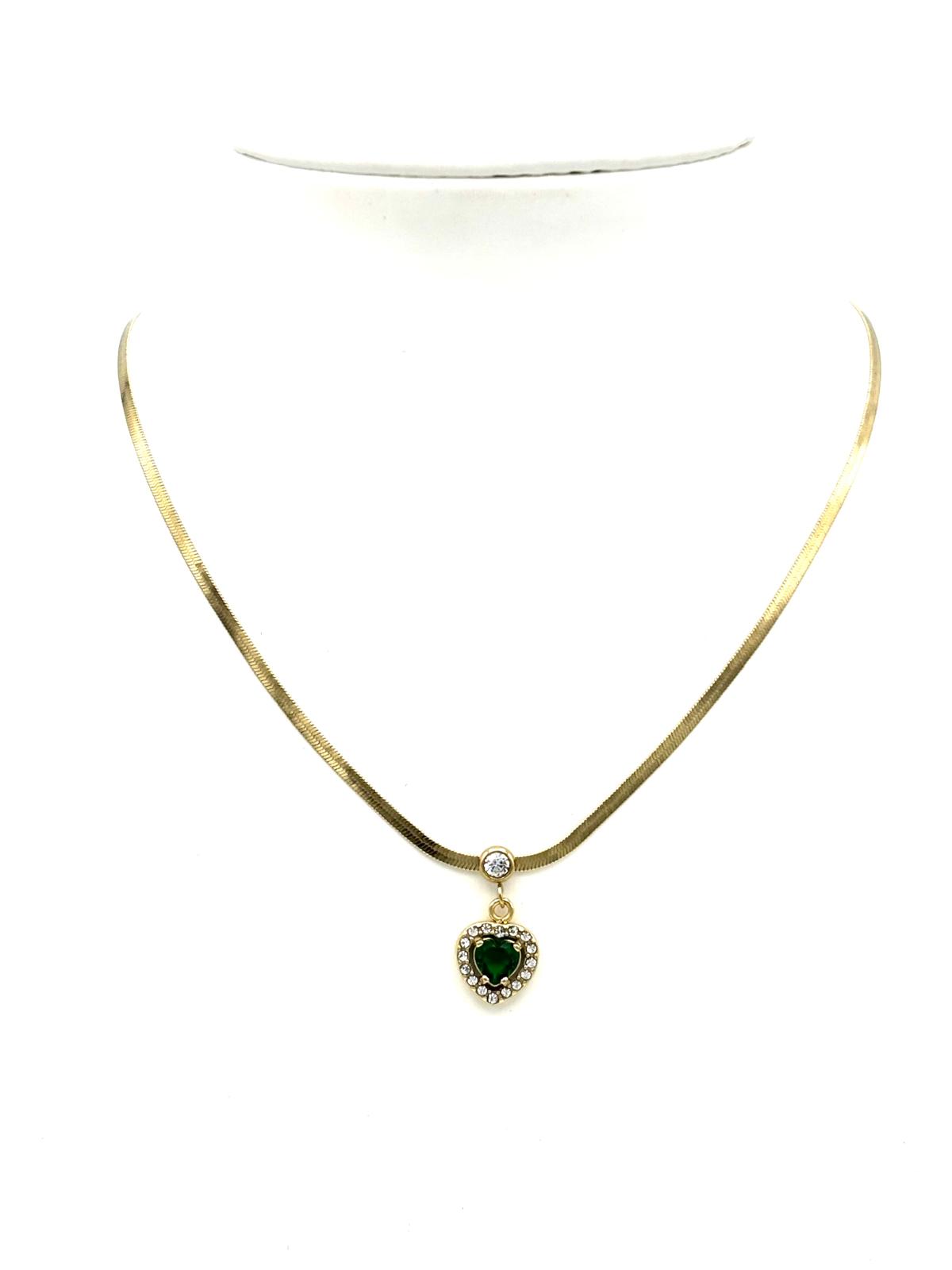 COLLANA SNAKE CUORE DI LUCE