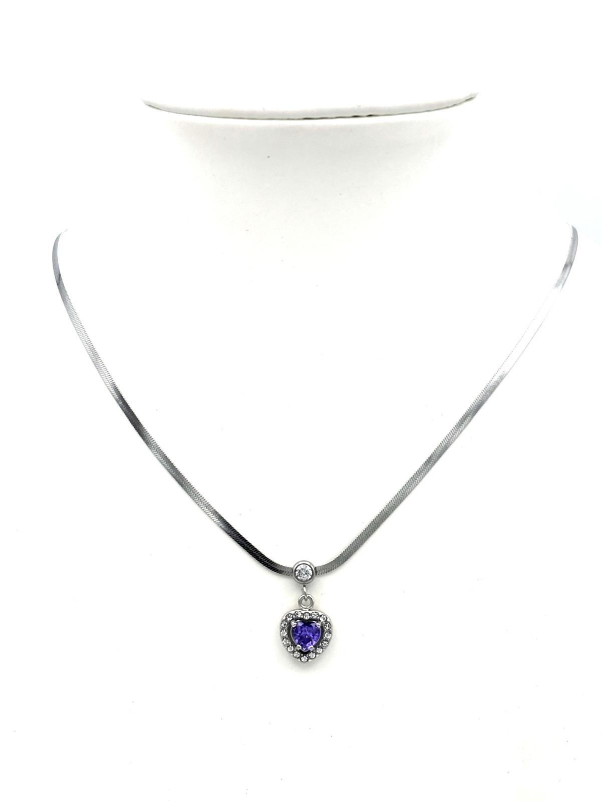 COLLANA SNAKE CUORE DI LUCE