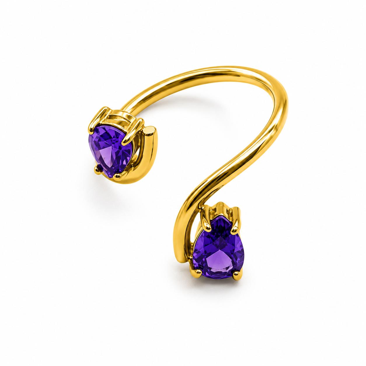 ANELLO DOPPIA GOCCIA COLOR