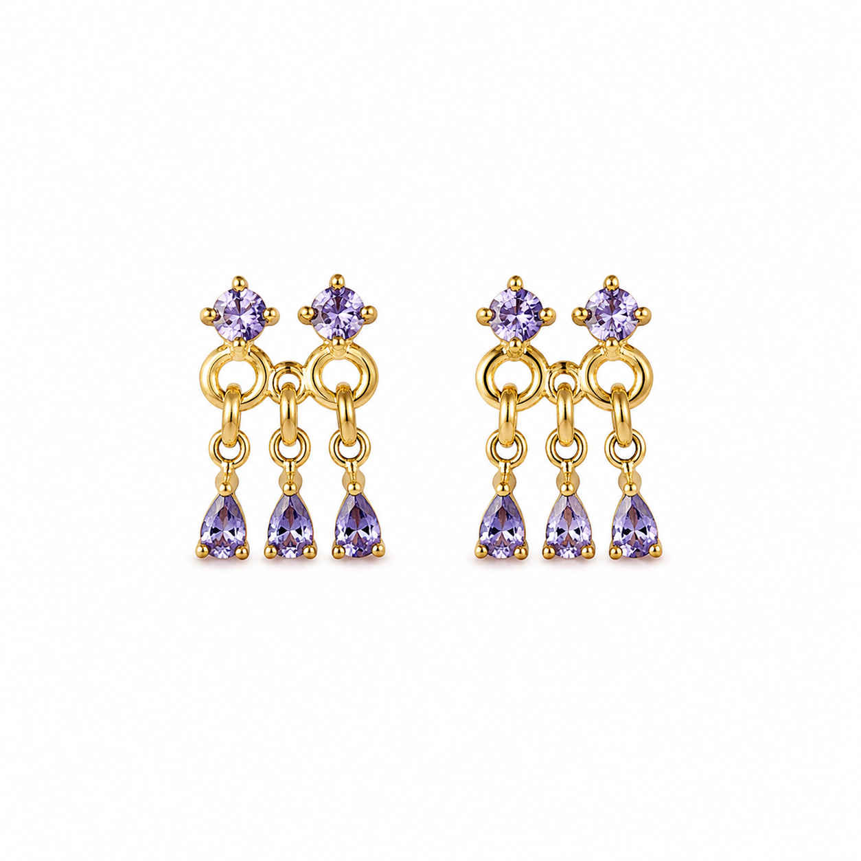 ORECCHINI TRIO CRYSTAL
