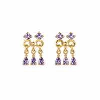 ORECCHINI TRIO CRYSTAL