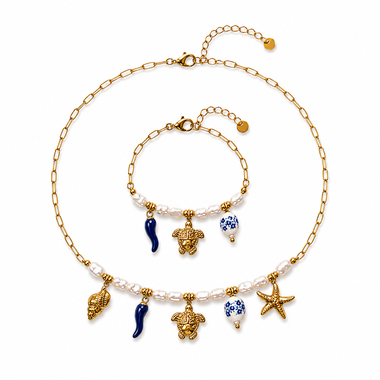 SET COLLANA E BRACCIALE POSITANO