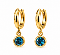 ORECCHINI MINI HOOPS CRYSTAL