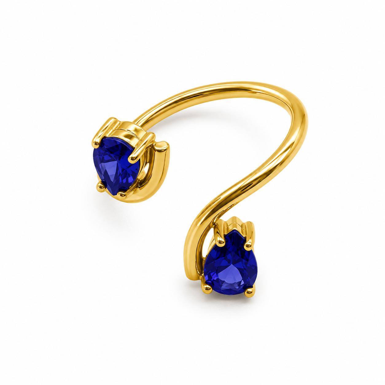 ANELLO DOPPIA GOCCIA COLOR