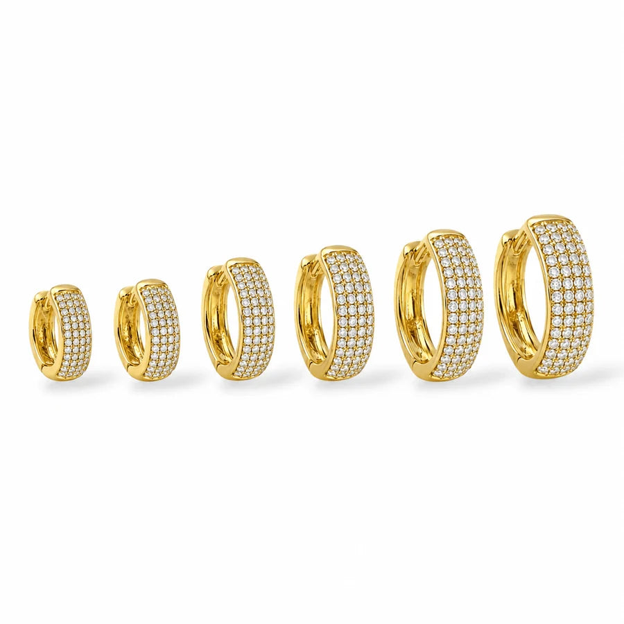 SET ORECCHINI HOOPS LUX