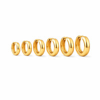 SET ORECCHINI HOOPS MINIMAL