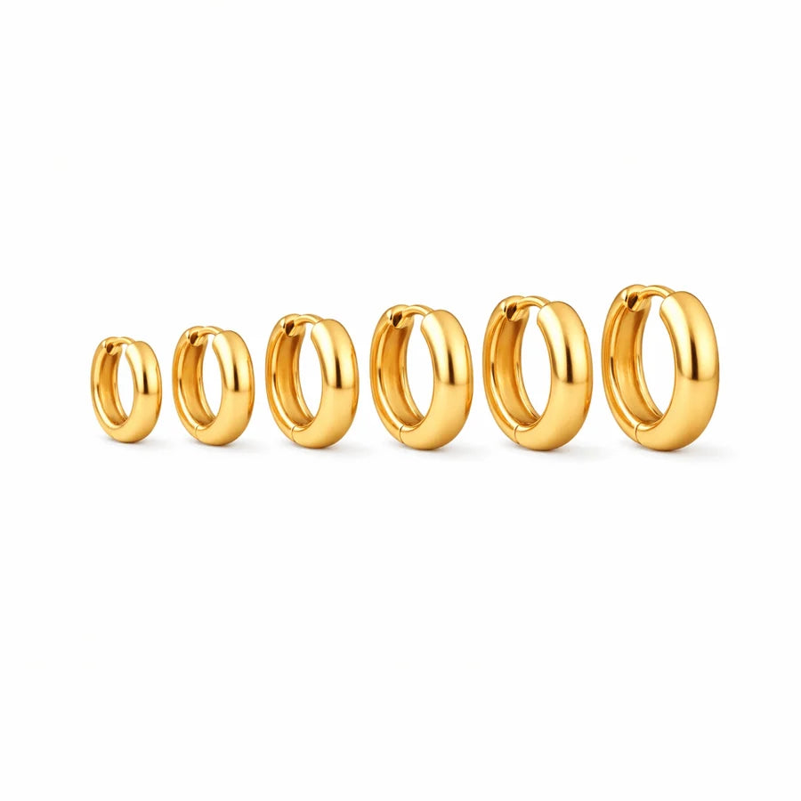 SET ORECCHINI HOOPS MINIMAL