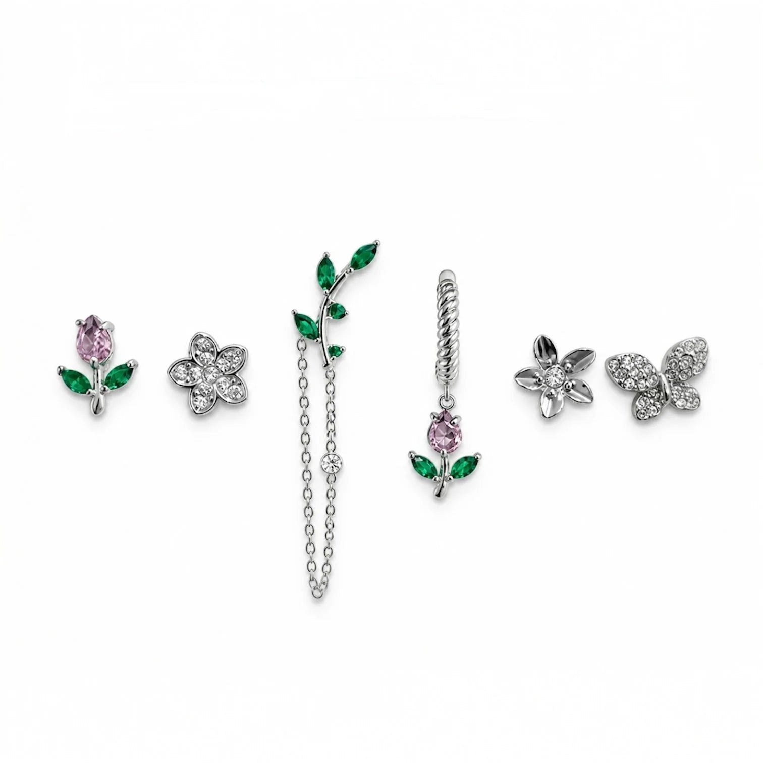 SET DI ORECCHINI GIARDINO INCANTATO