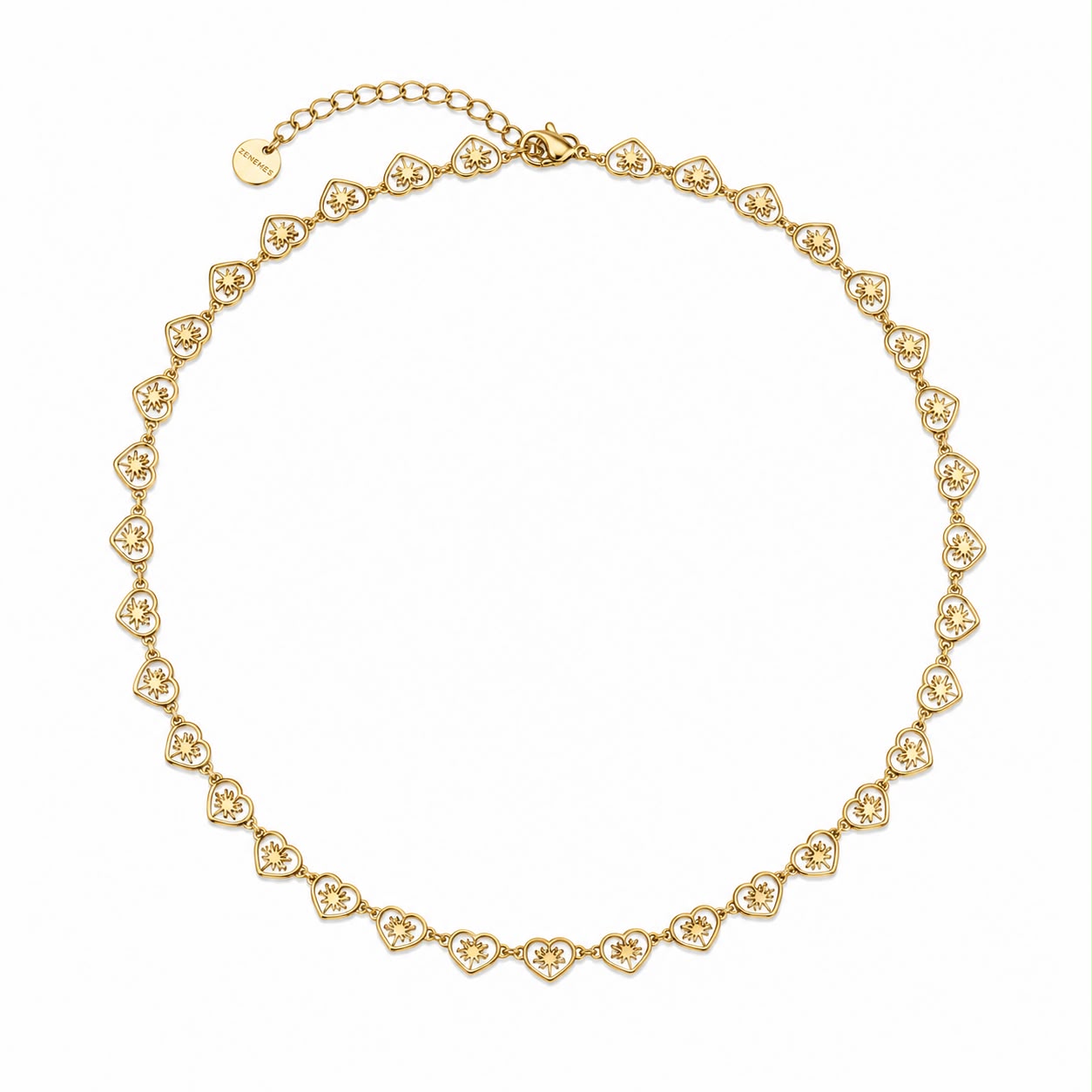 COLLANA CUORE STELLATO