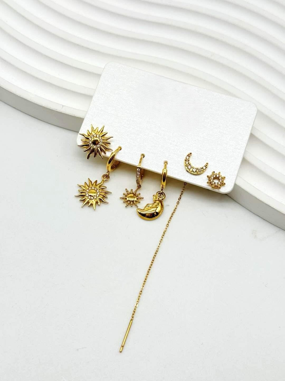 SET DI ORECCHINI SOLE & LUNA